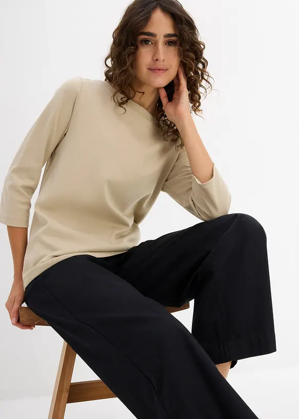 Topp i formstabil, 100% &oslash;kologisk bomull, bonprix