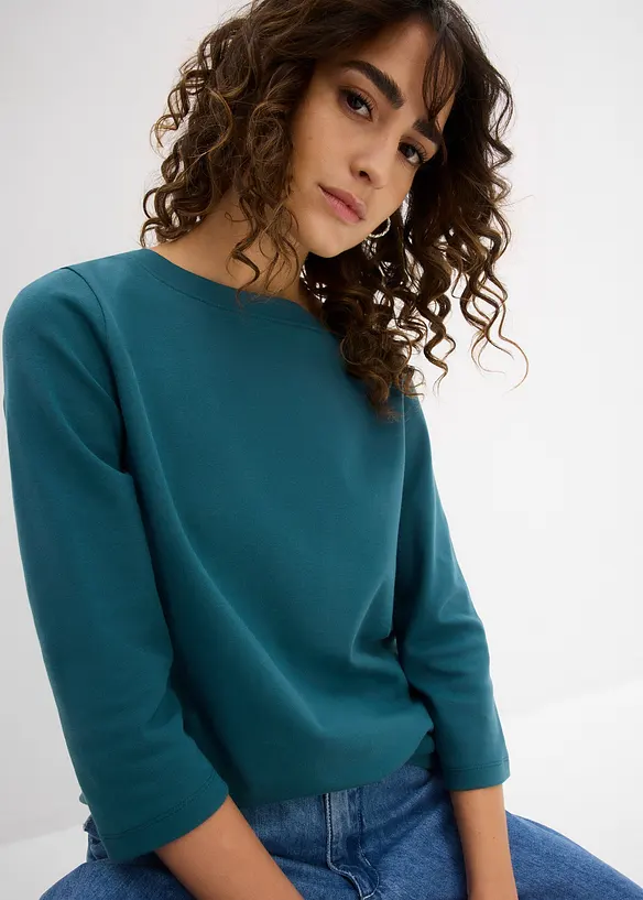 Topp i formstabil, 100% &oslash;kologisk bomull, bonprix