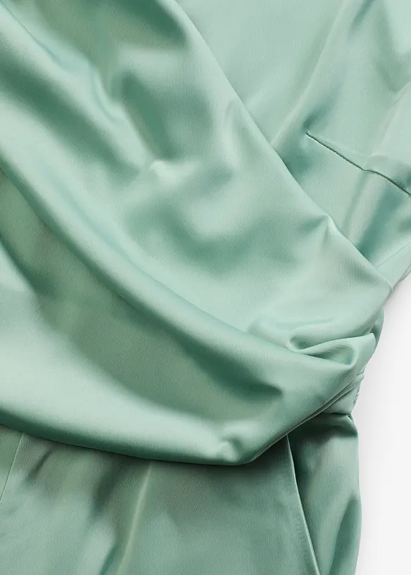 Jumpsuit i sateng med glans, bonprix