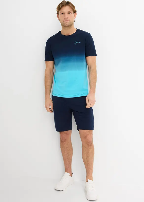 T-skjorte og sweat-bermudashorts (2-delt sett), bonprix
