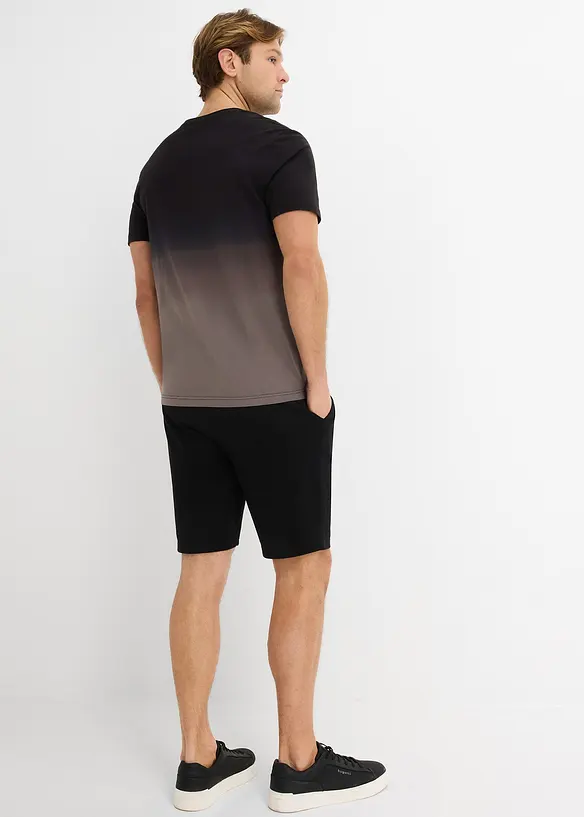 T-skjorte og sweat bermudashorts i 100% bomull (2-delt sett), bonprix