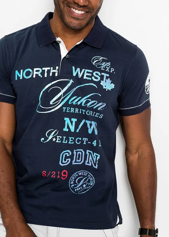 Poloskjorte i jersey, bonprix