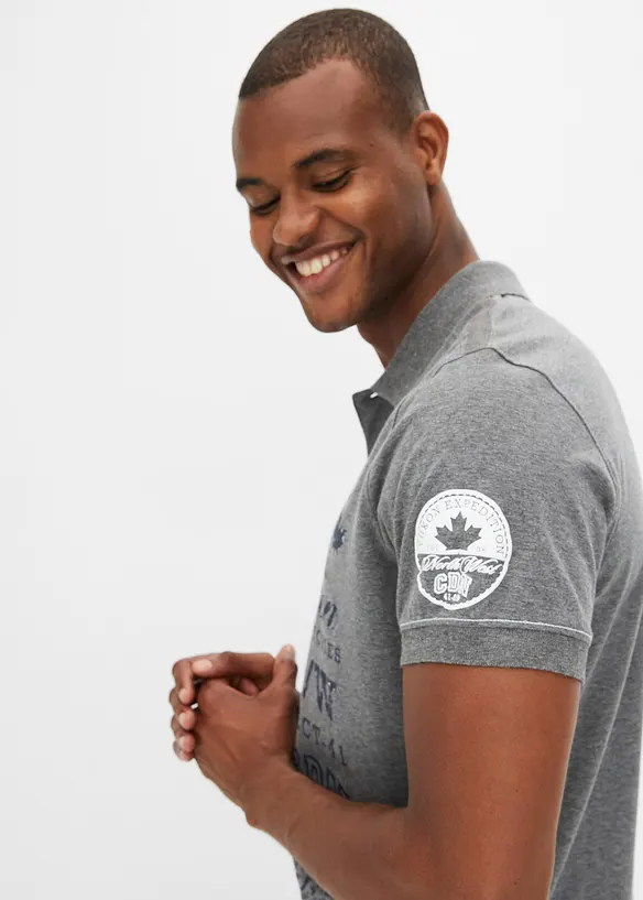 Kortermet poloskjorte i jersey, bonprix