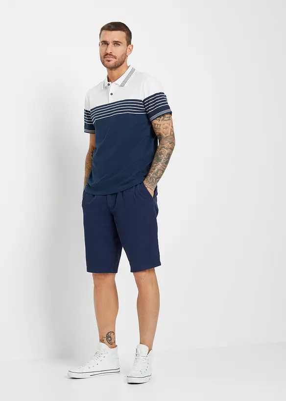 Jersey-poloskjorte av 100% bomull, bonprix