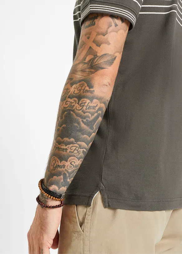 Jersey-poloskjorte av 100% bomull, bonprix