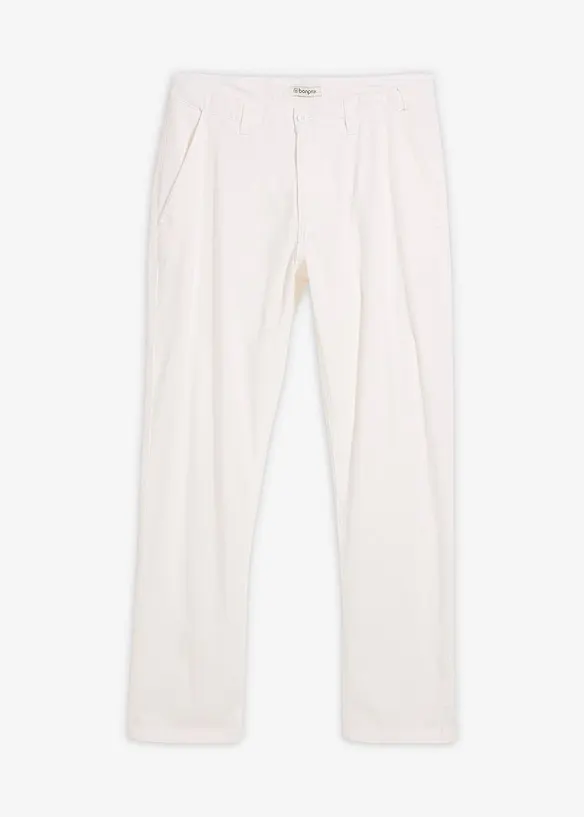 Regular Fit chinos av 100% lin, Straight, bonprix