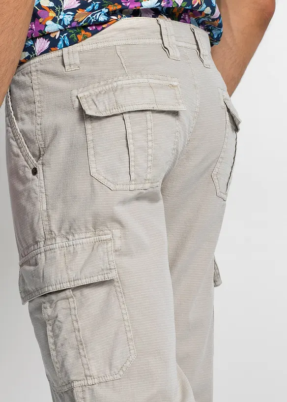 Regular Fit-cargo-bermudashorts i 100% bomull, lang, bonprix