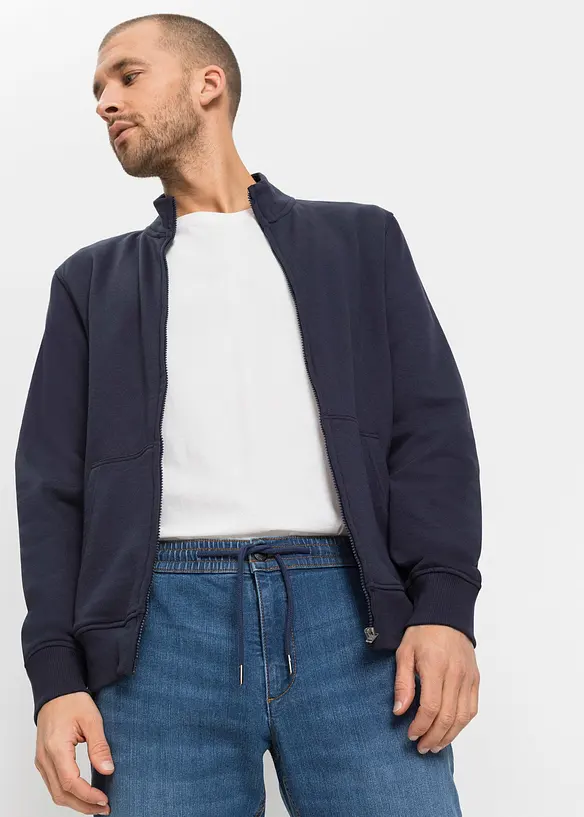 Regular fit-pull on-jeans i lett denim med stretch og komfortlinning, Straight, bonprix