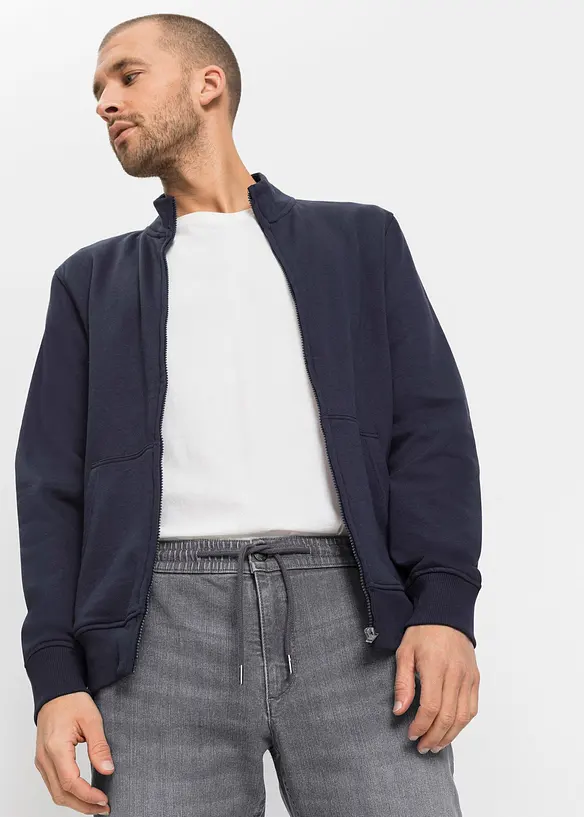 Regular fit-pull on-jeans i lett denim med stretchlinning, Straight, bonprix