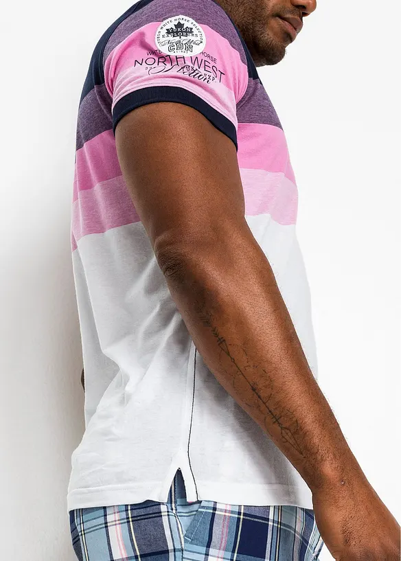 Poloskjorte i jersey i 100% &oslash;kologisk bomull, bonprix