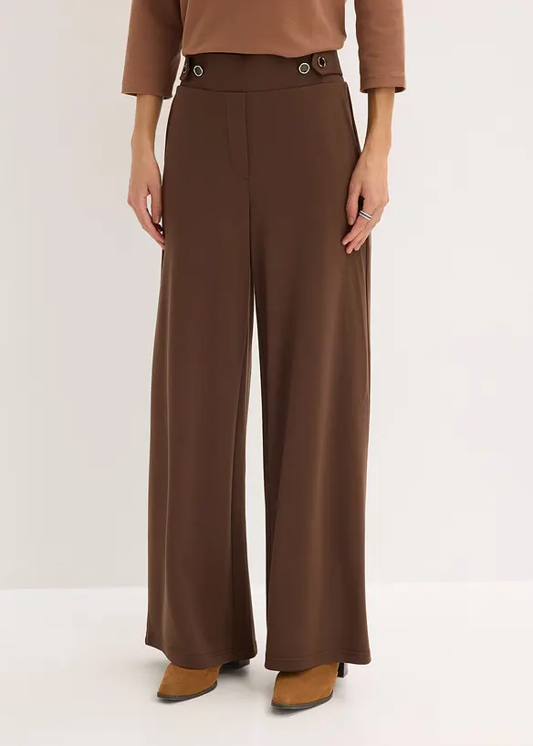 Jerseybukse med dekorativt spensel, bonprix