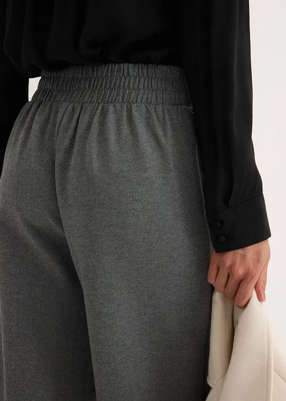 Jerseybukse med dekorativt spensel, bonprix