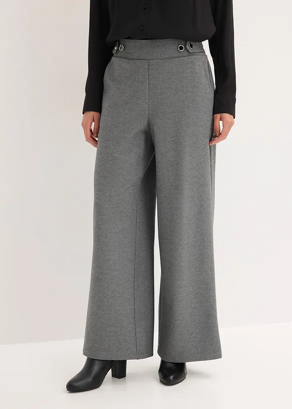 Jerseybukse med dekorativt spensel, bonprix