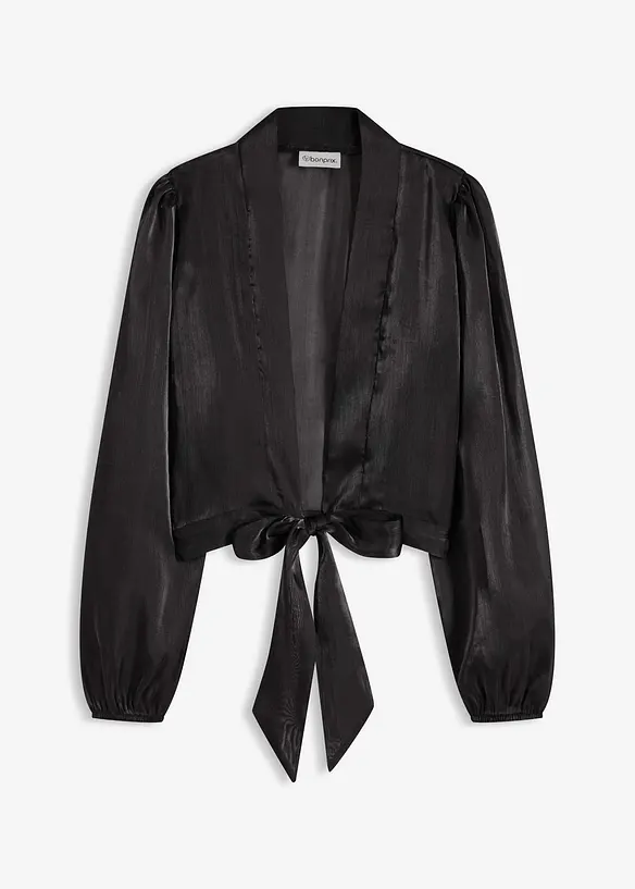 Bolero i lett tyll med knyting, bonprix