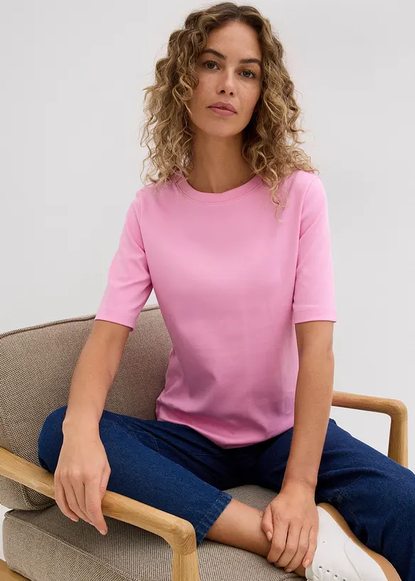 T-skjorte i 100% &oslash;kologisk bomull, bonprix