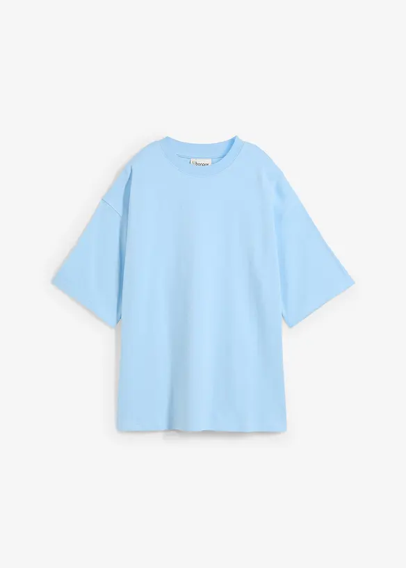 Oversized topp i formstabil, 100% &oslash;kologisk bomull, bonprix