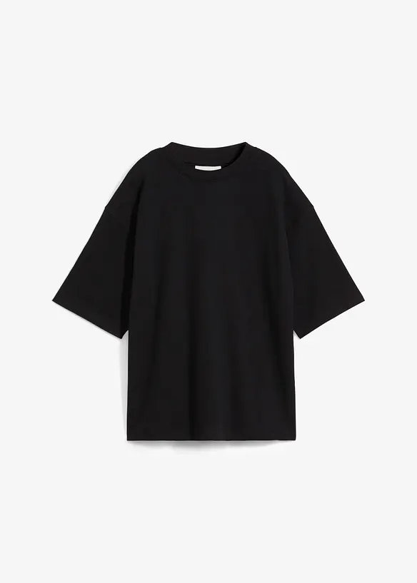 Oversized topp i formstabil, 100% &oslash;kologisk bomull, bonprix
