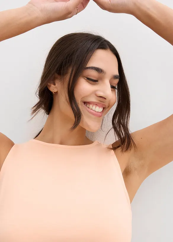 Topp i myk viskose (2-pack), bonprix