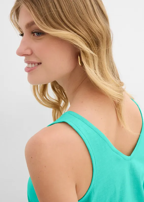 Singlet i 100% &oslash;kologisk bomull (2-pack), bonprix