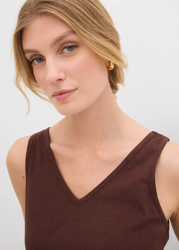 Singlet i 100% &oslash;kologisk bomull (2-pack), bonprix