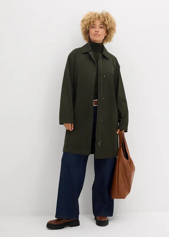 Trenchcoat i vannavvisende materiale, bonprix