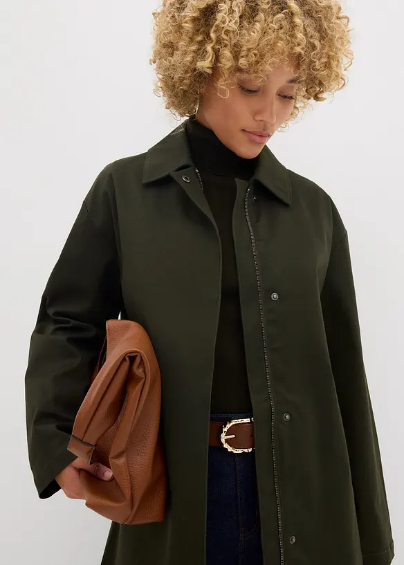 Trenchcoat i vannavvisende materiale, bonprix