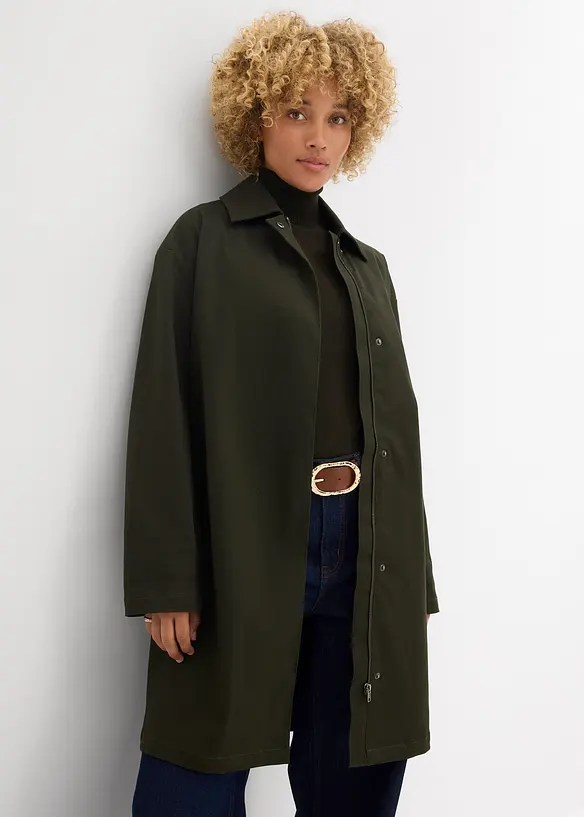 Trenchcoat i vannavvisende materiale, bonprix