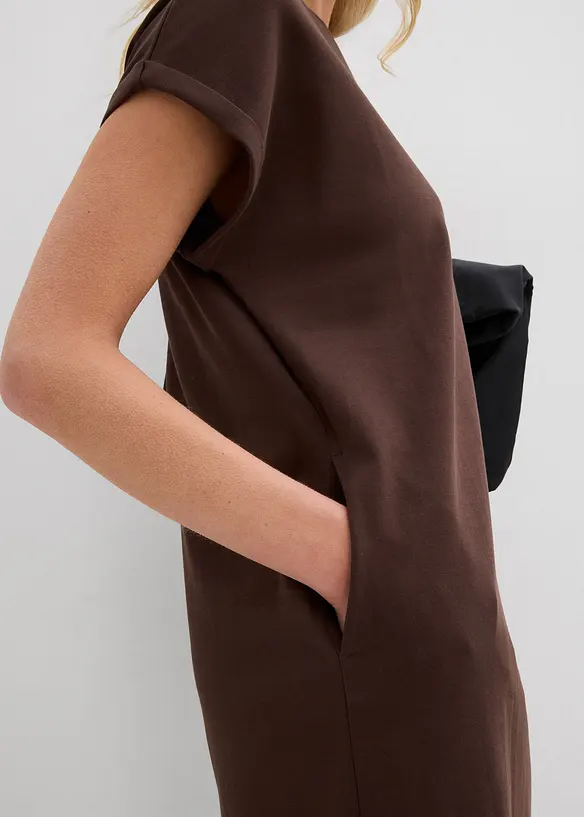 Kjole i formstabilt interlockmateriale, bonprix