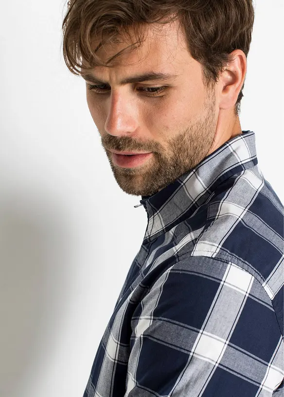 Langermet skjorte i 100% bomull, bonprix