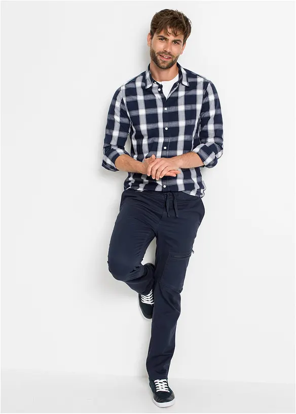 Langermet skjorte i 100% bomull, bonprix