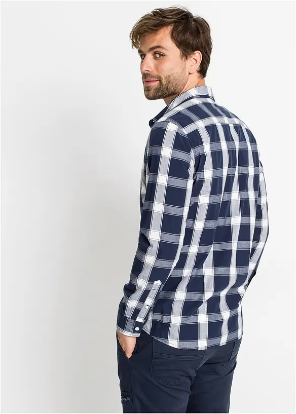 Langermet skjorte i 100% bomull, bonprix