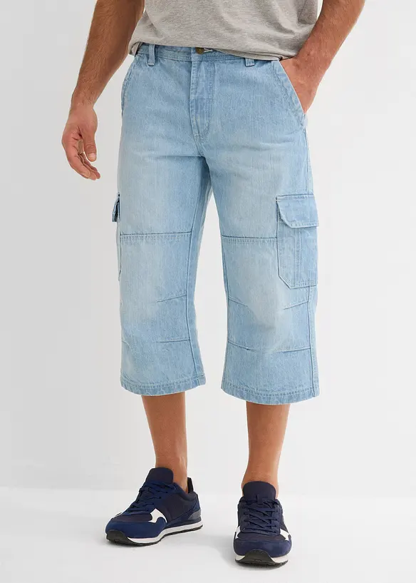 Regular Fit 3/4-cargojeans, Straight, bonprix