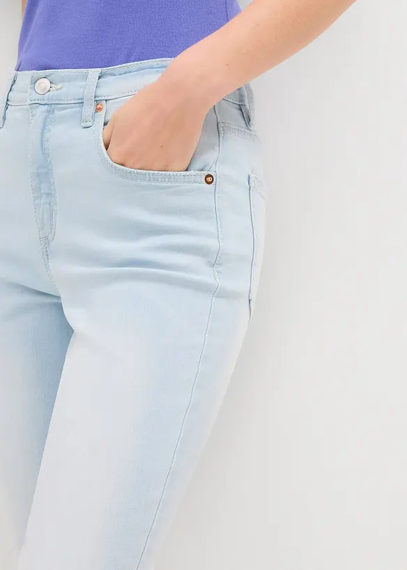 Flared-jeans High Waist, cropped, bonprix