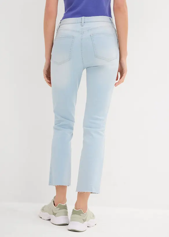 Flared-jeans High Waist, cropped, bonprix