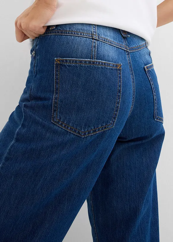 Baggy-jeans Mid Waist, supersoft, cropped, bonprix