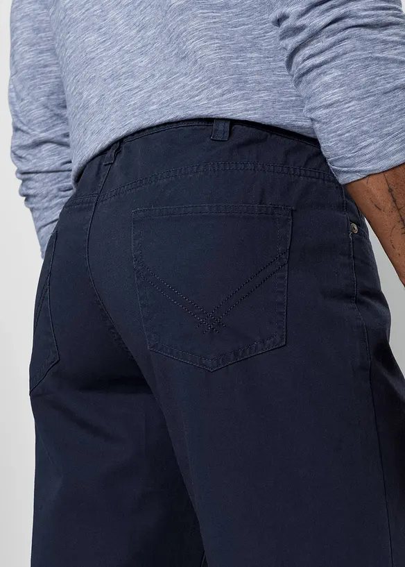 Regular Fit-twillbukse i 100% bomull, Straight, bonprix