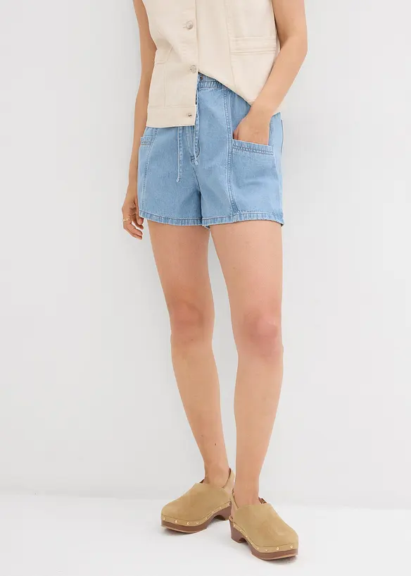 Jeansshorts High Waist, komfortlinning, bonprix