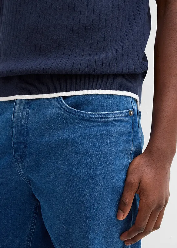 Poloskjorte med kontrastfargede detaljer, bonprix