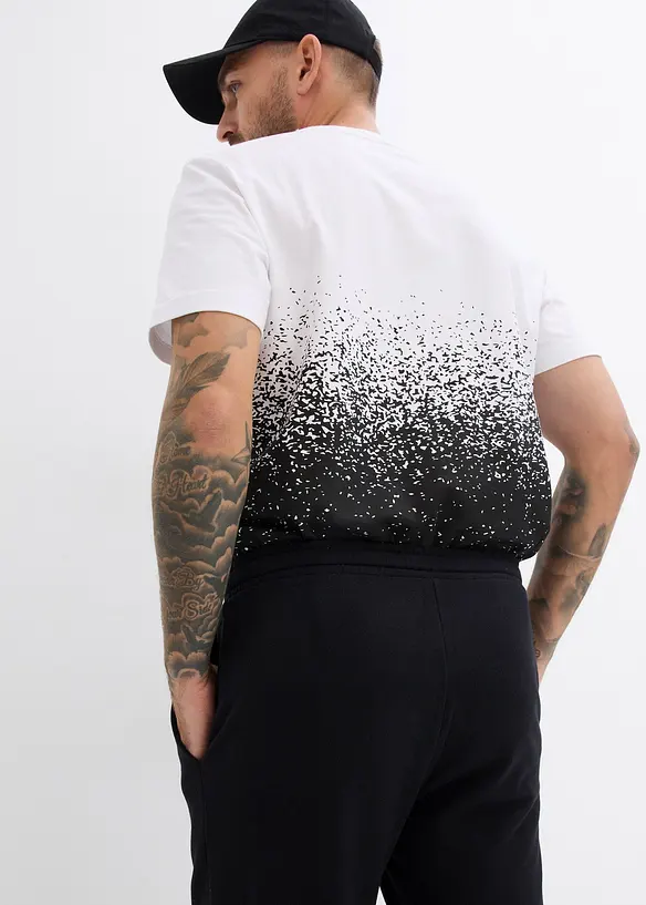 Innvendig flosset joggebukset med rett nederkant, bonprix