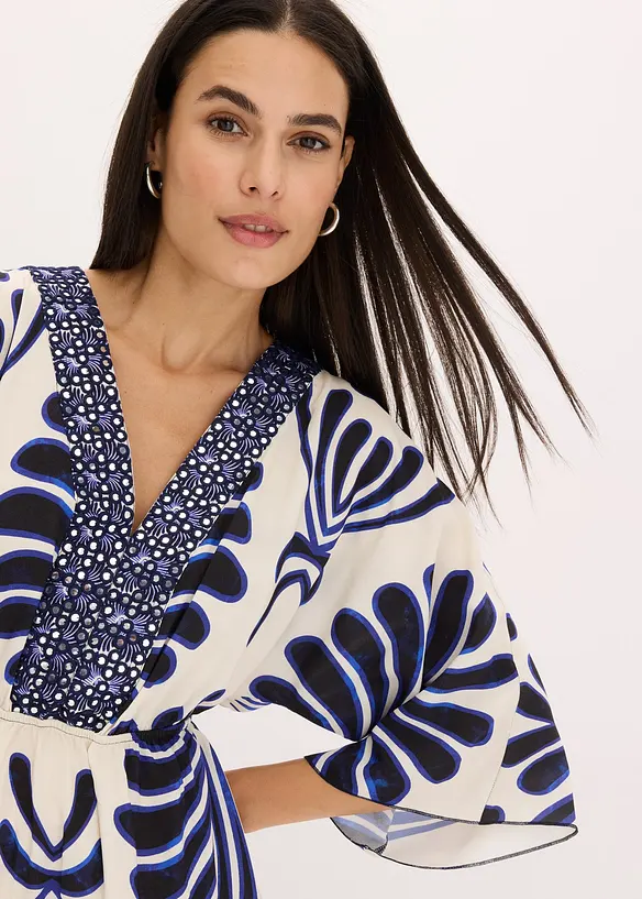 Maxikjole i lett viskose, bonprix