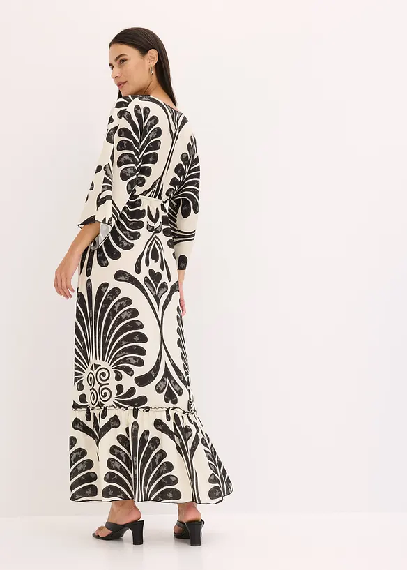 Maxikjole i lett viskose, bonprix