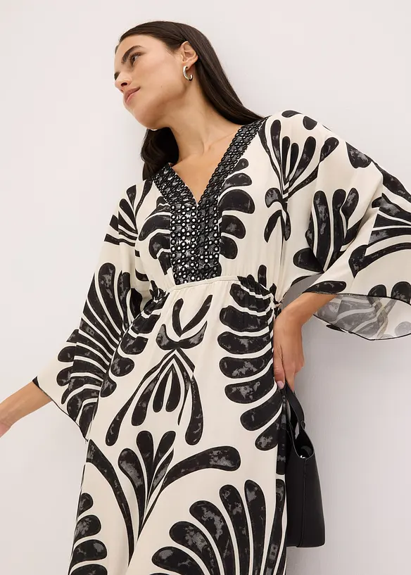 Maxikjole i lett viskose, bonprix