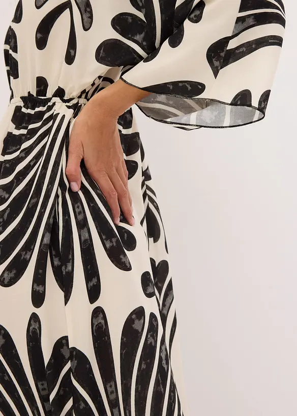 Maxikjole i lett viskose, bonprix