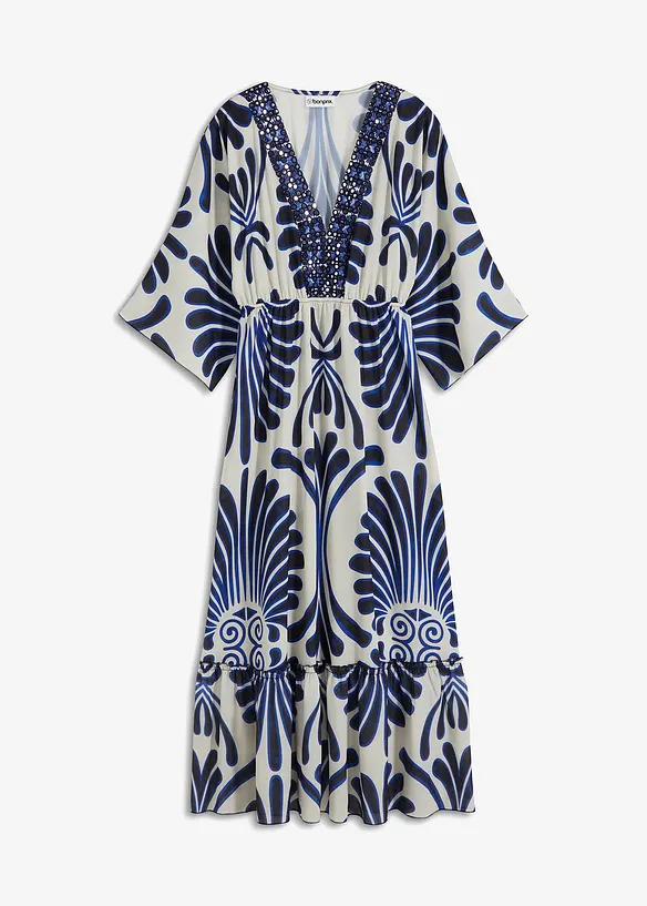 Maxikjole i lett viskose, bonprix