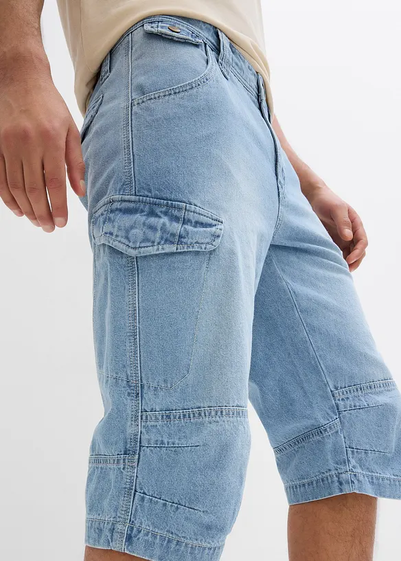 Lett, lang cargo-bermudashorts, Relaxed Fit, bonprix
