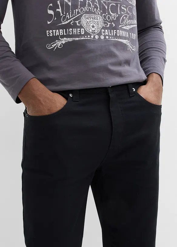 Classic Fit stretchbukse, Straight, bonprix