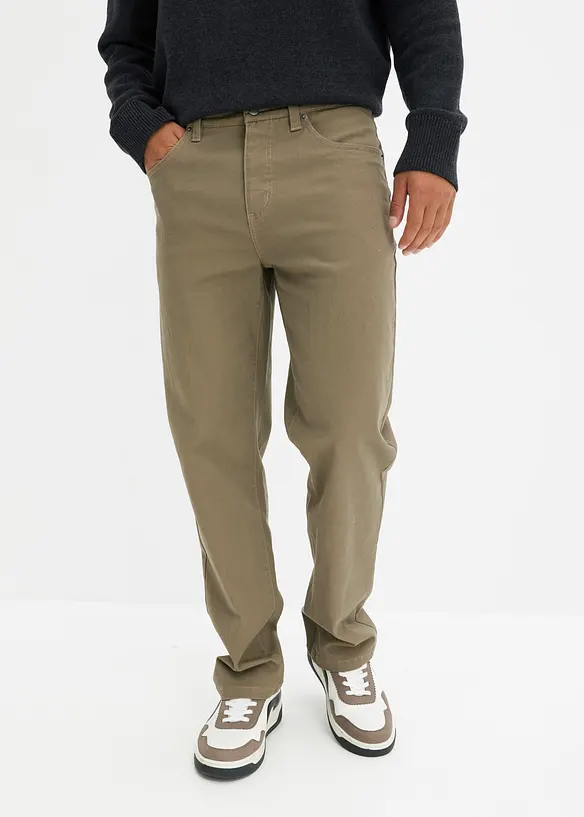 Classic Fit stretchbukse, Straight, bonprix