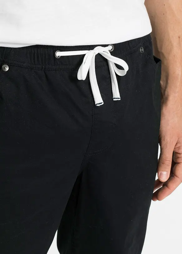 Regular Fit slip on-stretchbukse, Straight, bonprix