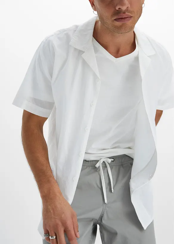 Regular Fit slip on-stretchbukse, Straight, bonprix