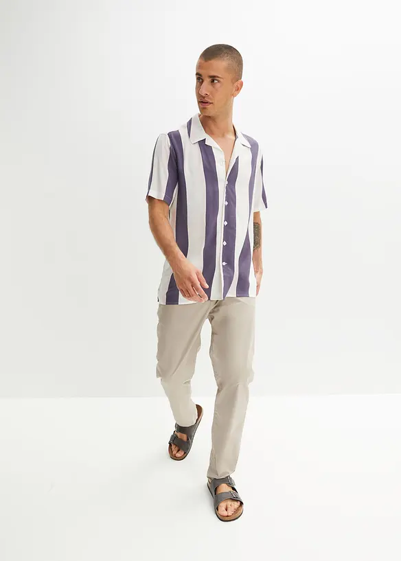 Regular Fit slip on-stretchbukse, Straight, bonprix